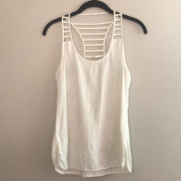 Loeffler Randall white linen tank size 2 - Picture 1 of 4